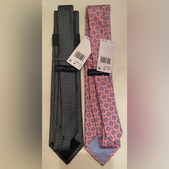 Tommy Hilfiger Men's 2 Pack of Ties Silk/Polyester Octopus - Picture 3 of 6